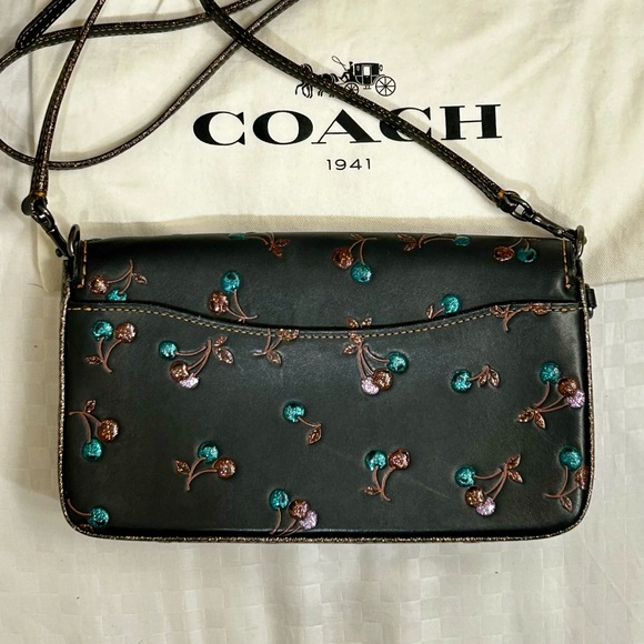 Coach 1941 black glitter cherry dinky crossbody bag - Picture 3 of 7